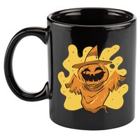 Halloween Pumpkin Witch 11oz C Handle Ceramic Mug