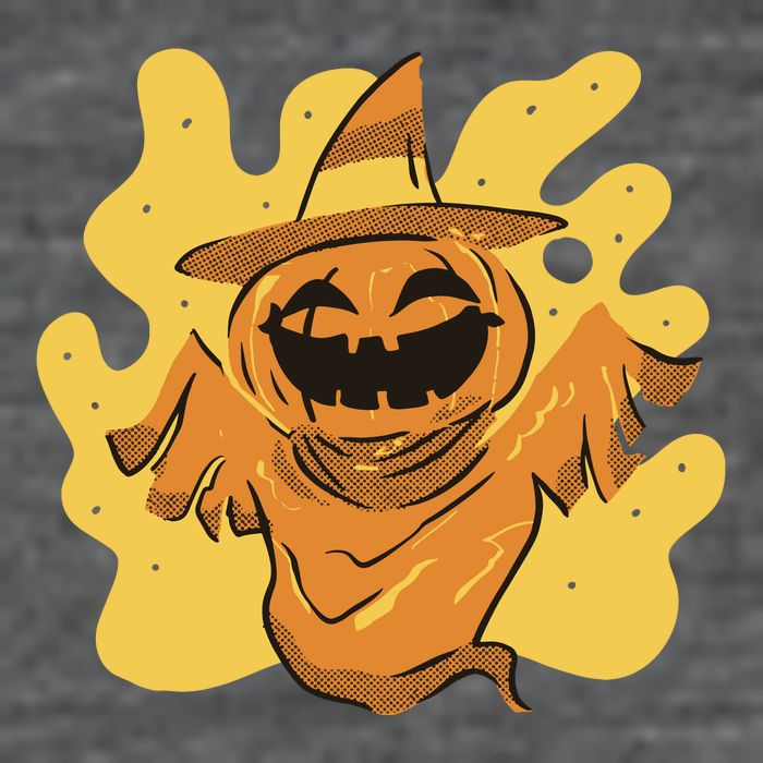 Halloween Pumpkin Witch Backpack