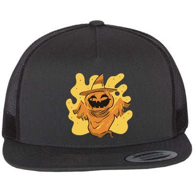 Halloween Pumpkin Witch Flatbill Hat