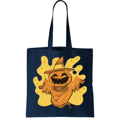 Halloween Pumpkin Witch Tote Bag