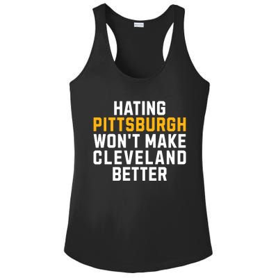 Hating Pittsburgh WonT Make Cleveland Better Ladies PosiCharge Competitor Racerback Tank