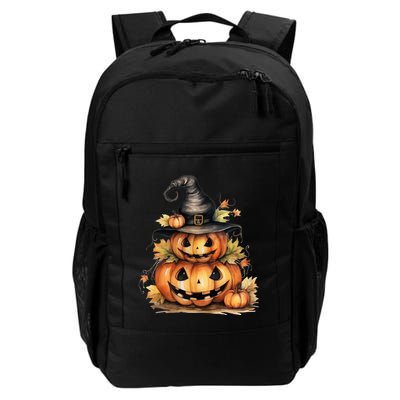 Halloween Pumpkin Witch Fall Autumn Illustration Backpack