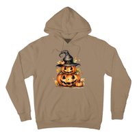 Halloween Pumpkin Witch Fall Autumn Illustration Hoodie