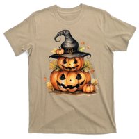 Halloween Pumpkin Witch Fall Autumn Illustration T-Shirt