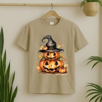 Halloween Pumpkin Witch Fall Autumn Illustration T-Shirt