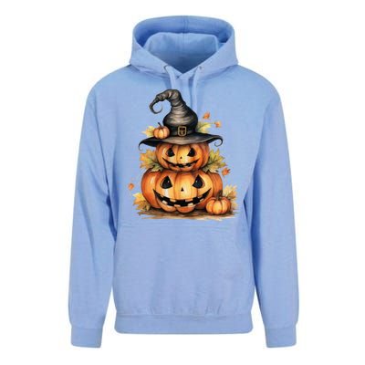 Halloween Pumpkin Witch Fall Autumn Illustration Unisex Surf Hoodie