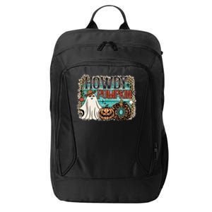 Howdy Pumpkin Western Halloween Spooky Season City Backpack