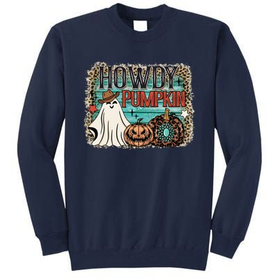 Howdy Pumpkin Western Halloween Spooky Season Tall Sweatshirt