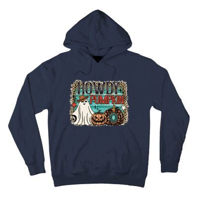 Howdy Pumpkin Western Halloween Spooky Season Tall Hoodie