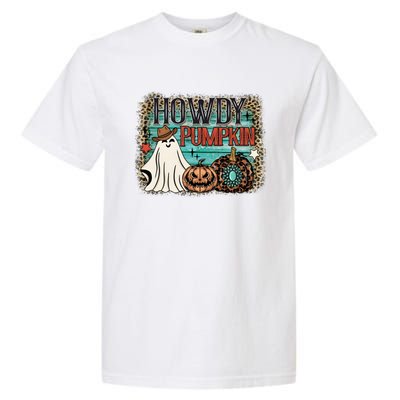 Howdy Pumpkin Western Halloween Spooky Season Garment-Dyed Heavyweight T-Shirt