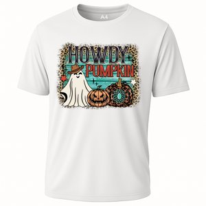 Howdy Pumpkin Western Halloween Spooky Season Cooling Performance Crew T-Shirt