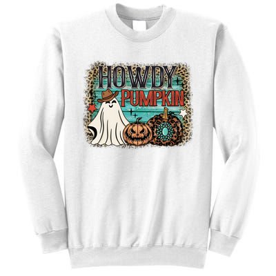 Howdy Pumpkin Western Halloween Spooky Season Sweatshirt