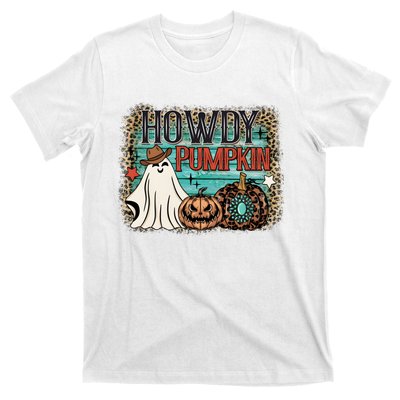 Howdy Pumpkin Western Halloween Spooky Season T-Shirt