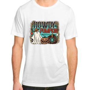 Howdy Pumpkin Western Halloween Spooky Season Adult ChromaSoft Performance T-Shirt