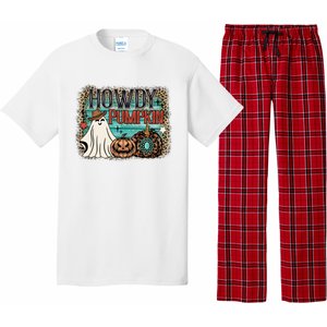 Howdy Pumpkin Western Halloween Spooky Season Pajama Set