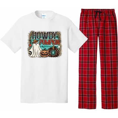 Howdy Pumpkin Western Halloween Spooky Season Pajama Set