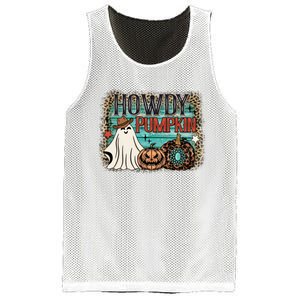 Howdy Pumpkin Western Halloween Spooky Season Mesh Reversible Basketball Jersey Tank