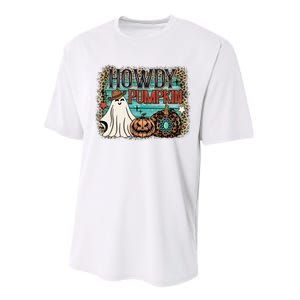 Howdy Pumpkin Western Halloween Spooky Season Performance Sprint T-Shirt