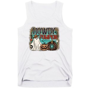 Howdy Pumpkin Western Halloween Spooky Season Tank Top