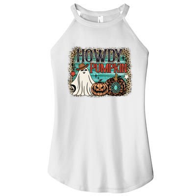 Howdy Pumpkin Western Halloween Spooky Season Women’s Perfect Tri Rocker Tank