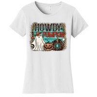 Howdy Pumpkin Western Halloween Spooky Season Women's T-Shirt