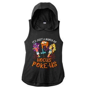 Hocus Pokeus Witch Nurse Halloween Medical Lab Tech Spooky Ladies PosiCharge Tri-Blend Wicking Draft Hoodie Tank