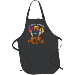 Hocus Pokeus Witch Nurse Halloween Medical Lab Tech Spooky Full-Length Apron With Pockets