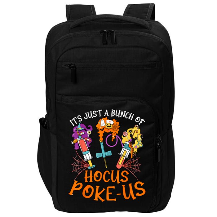 Hocus Pokeus Witch Nurse Halloween Medical Lab Tech Spooky Impact Tech Backpack