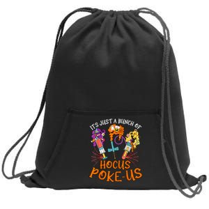 Hocus Pokeus Witch Nurse Halloween Medical Lab Tech Spooky Sweatshirt Cinch Pack Bag