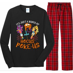 Hocus Pokeus Witch Nurse Halloween Medical Lab Tech Spooky Long Sleeve Pajama Set