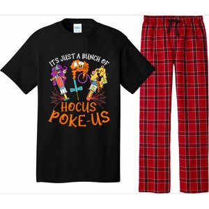 Hocus Pokeus Witch Nurse Halloween Medical Lab Tech Spooky Pajama Set