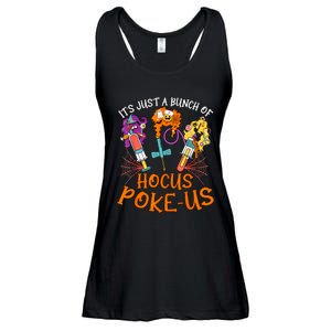 Hocus Pokeus Witch Nurse Halloween Medical Lab Tech Spooky Ladies Essential Flowy Tank