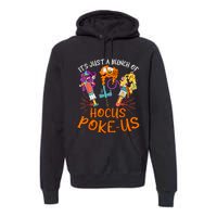 Hocus Pokeus Witch Nurse Halloween Medical Lab Tech Spooky Premium Hoodie