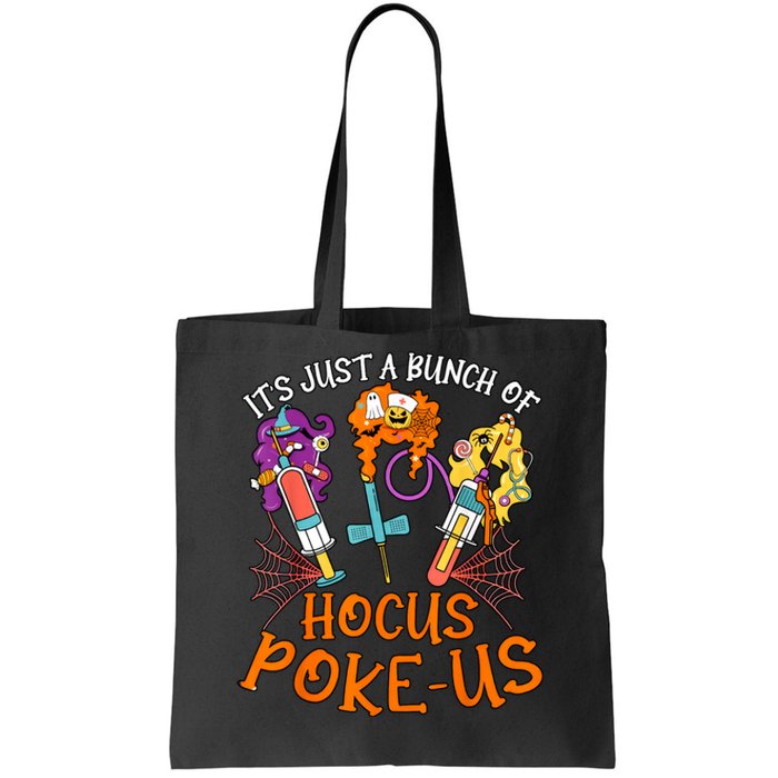 Hocus Pokeus Witch Nurse Halloween Medical Lab Tech Spooky Tote Bag