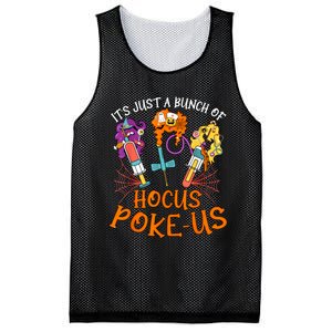 Hocus Pokeus Witch Nurse Halloween Medical Lab Tech Spooky Mesh Reversible Basketball Jersey Tank