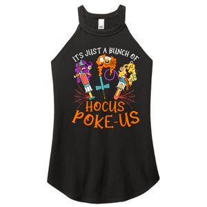 Hocus Pokeus Witch Nurse Halloween Medical Lab Tech Spooky Women's Perfect Tri Rocker Tank