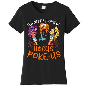 Hocus Pokeus Witch Nurse Halloween Medical Lab Tech Spooky Women's T-Shirt