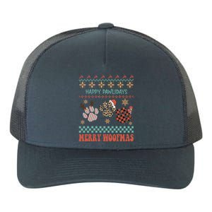 Happy Pawlidays Woof You A Merry Christmas Dog Meaningful Gift Yupoong Adult 5-Panel Trucker Hat