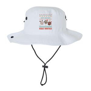 Happy Pawlidays Woof You A Merry Christmas Dog Meaningful Gift Legacy Cool Fit Booney Bucket Hat