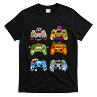 Halloween Pumpkin Witch Gaming Controllers Zombie T-Shirt