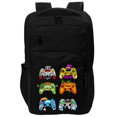 Halloween Pumpkin Witch Gaming Controllers Zombie Impact Tech Backpack