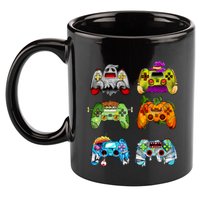 Halloween Pumpkin Witch Gaming Controllers Zombie 11oz C Handle Ceramic Mug