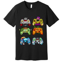 Halloween Pumpkin Witch Gaming Controllers Zombie Premium T-Shirt