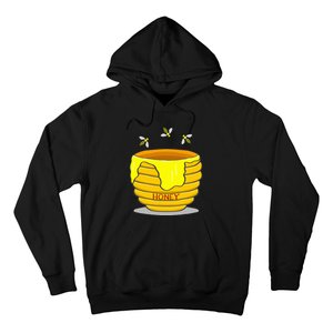 Honey Pot With Honey Bees Hoodie