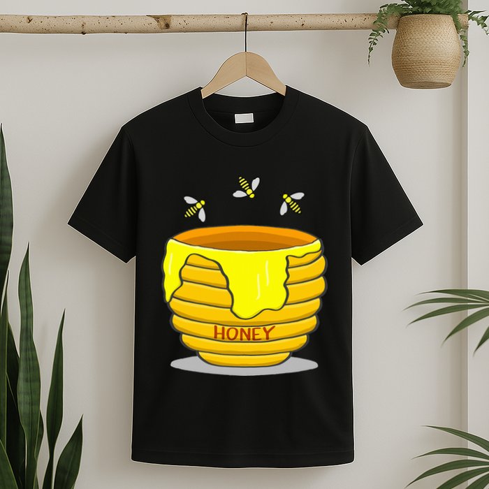 Honey Pot With Honey Bees T-Shirt
