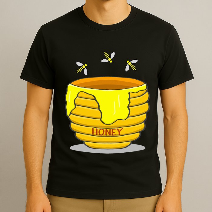 Honey Pot With Honey Bees T-Shirt