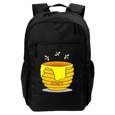 Honey Pot With Honey Bees Backpack