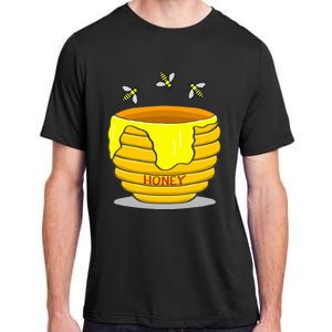 Honey Pot With Honey Bees Adult ChromaSoft Performance T-Shirt