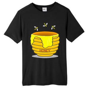 Honey Pot With Honey Bees Tall Fusion ChromaSoft Performance T-Shirt