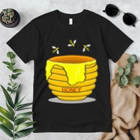 Honey Pot With Honey Bees Premium T-Shirt